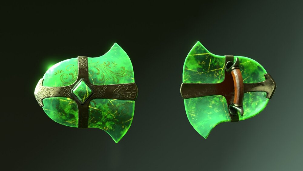 Fantasy Jade Weapon Set 