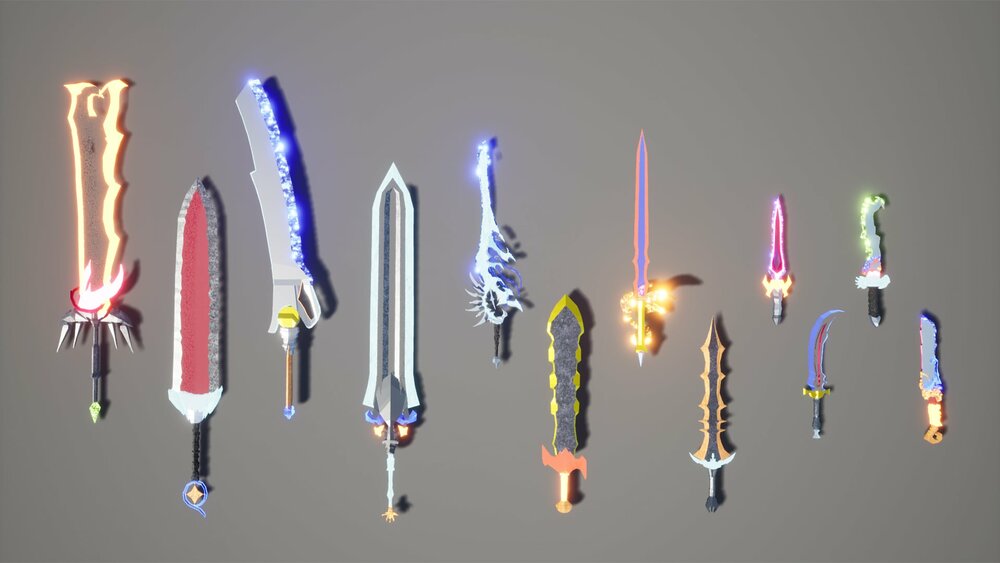 Low Poly Swords Pack 