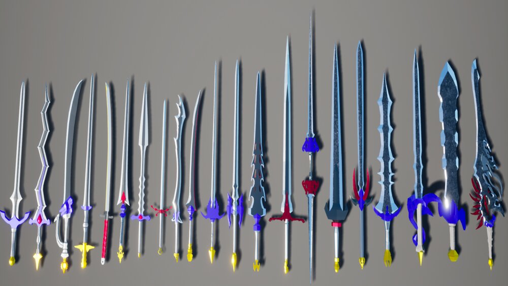 Low Poly Swords Pack 