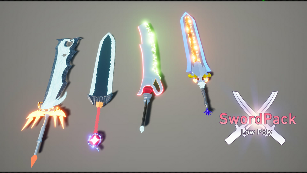 Low Poly Swords Pack 