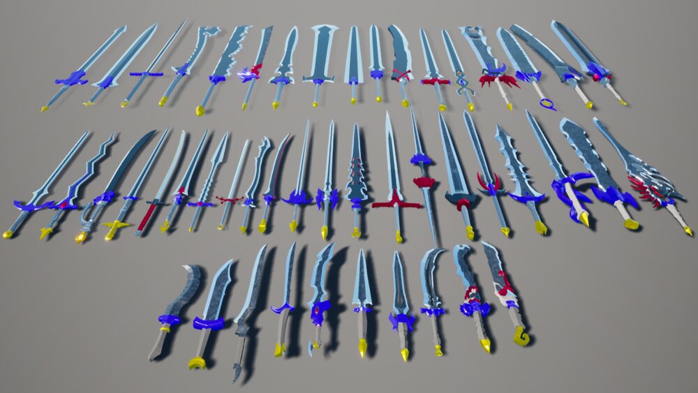 Low Poly Swords Pack 