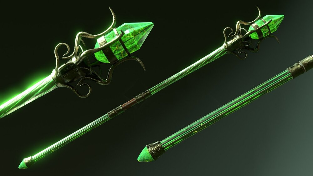 Fantasy Jade Weapon Set 