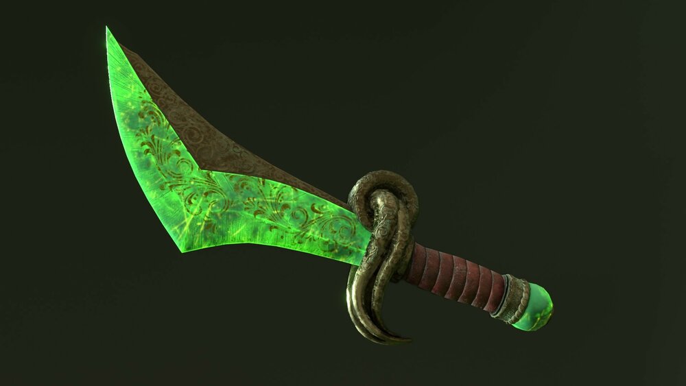 Fantasy Jade Weapon Set 