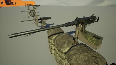 Stationary weapon : 50cal 