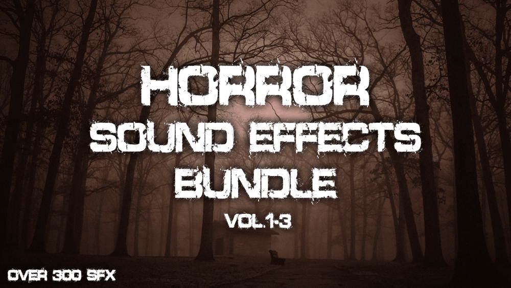 Horror Sound Effects BUNDLE (Vol.1-3) - (OVER 300 SFX) 