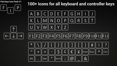 Flat Keys Icons Pack 