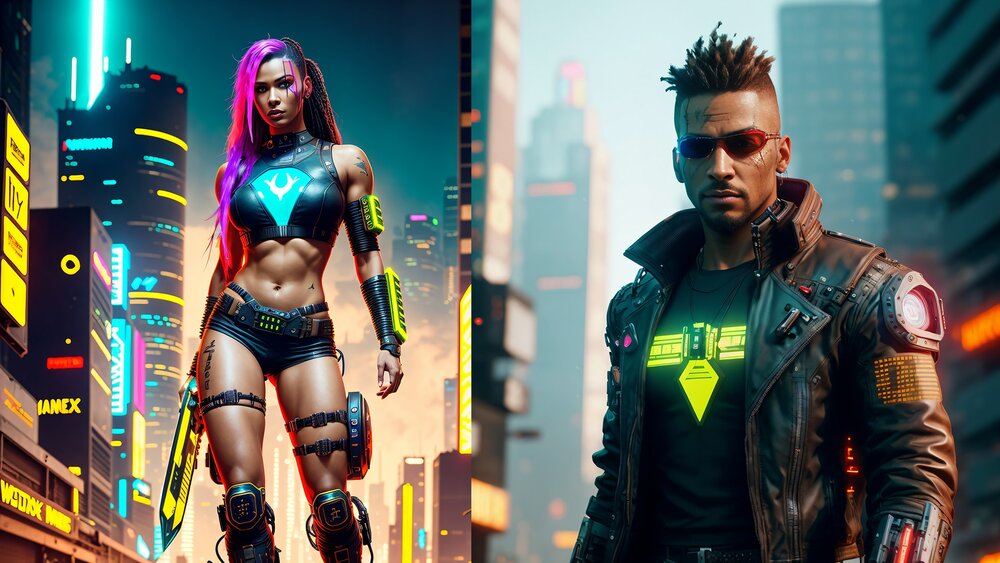 Cyberpunk 4K Avatars (Icons) 