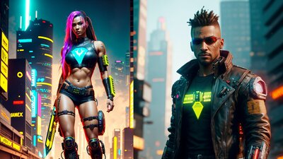 Cyberpunk 4K Avatars (Icons) 