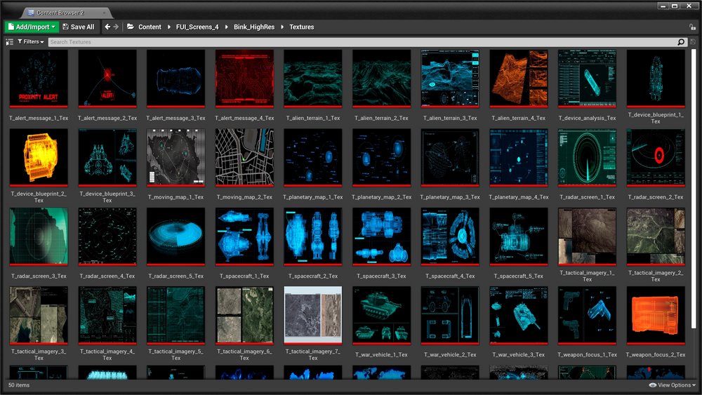 FUI Screens 4 - 50 Exclusive Video Materials 