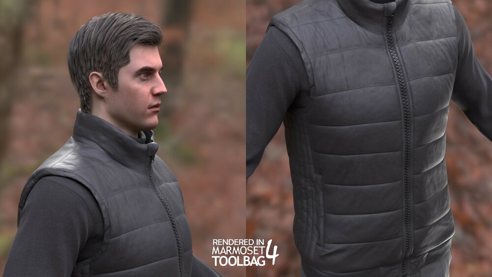 Man - Autumn Outfit 11 - Modular - Rigged 