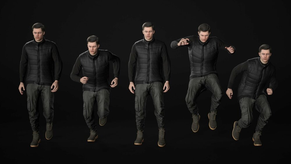 Man - Autumn Outfit 11 - Modular - Rigged 