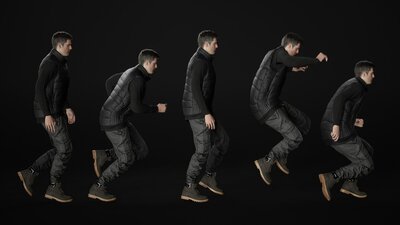 Man - Autumn Outfit 11 - Modular - Rigged 