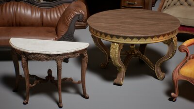 Victorian VOL.1 - Furniture (Nanite and Low Poly) 