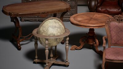 Victorian VOL.1 - Furniture (Nanite and Low Poly) 