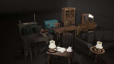 Antique Old Furniture v.01 