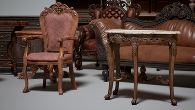 Victorian VOL.1 - Furniture (Nanite and Low Poly) 