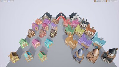 Fantasy Buildings/Houses Set 