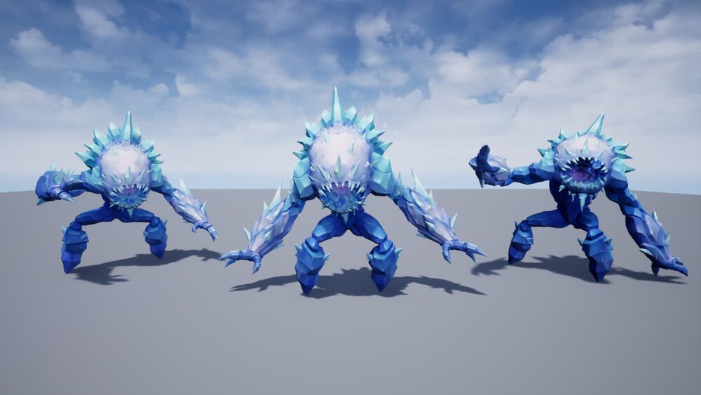 Stylized Fantasy Crystal Golem 