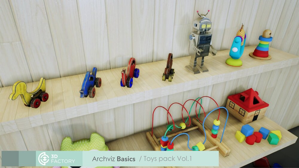 ArchViz Basics - Toys - Pack Vol.1 