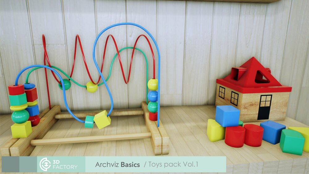 ArchViz Basics - Toys - Pack Vol.1 