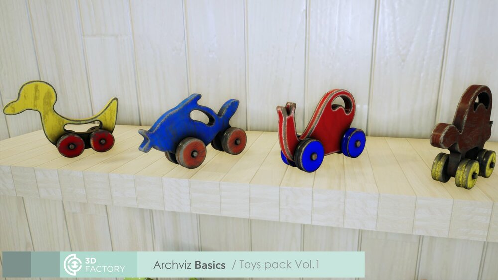 ArchViz Basics - Toys - Pack Vol.1 