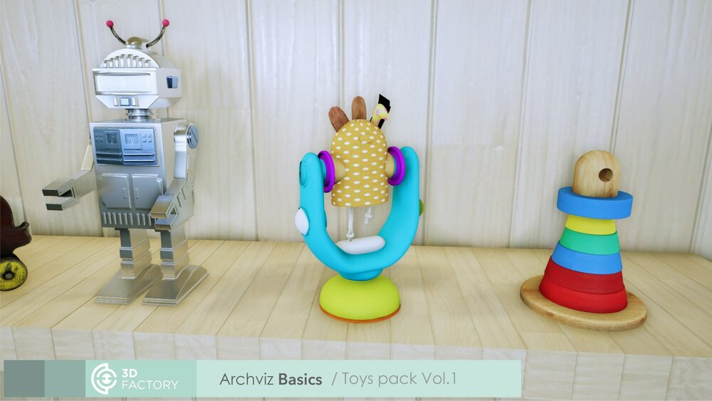 ArchViz Basics - Toys - Pack Vol.1 