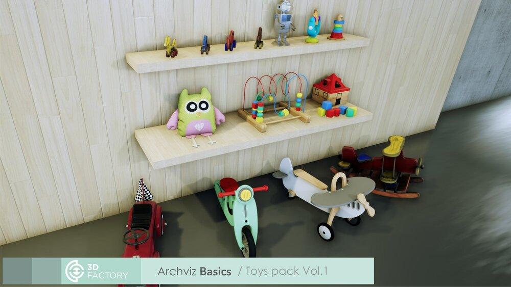 ArchViz Basics - Toys - Pack Vol.1 