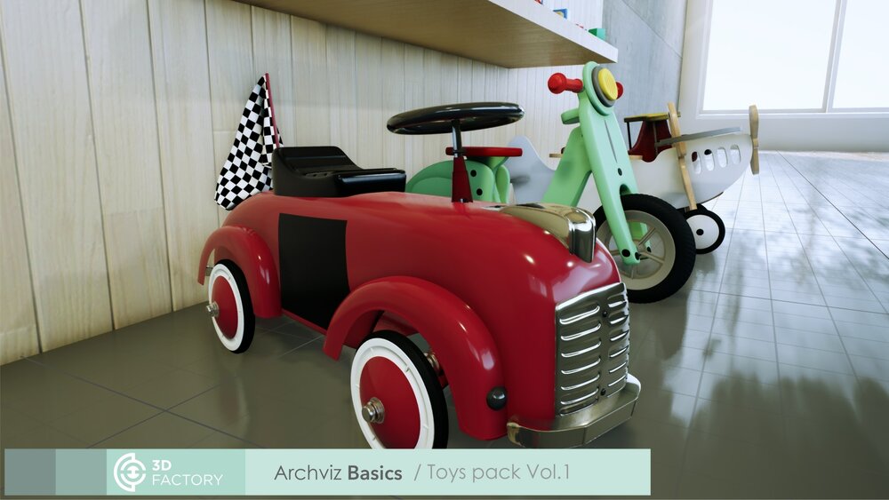 ArchViz Basics - Toys - Pack Vol.1 