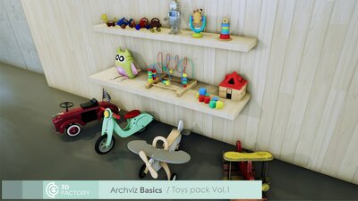 ArchViz Basics - Toys - Pack Vol.1 