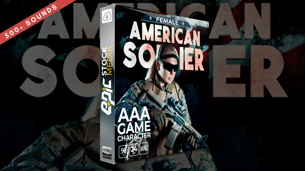 Game Character American Soldier - Female 