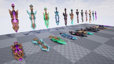 Fantastic Swords Weapons Asset Pack Vol.1 