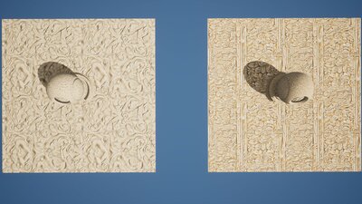 Ancient Stone Relief Material Pack 