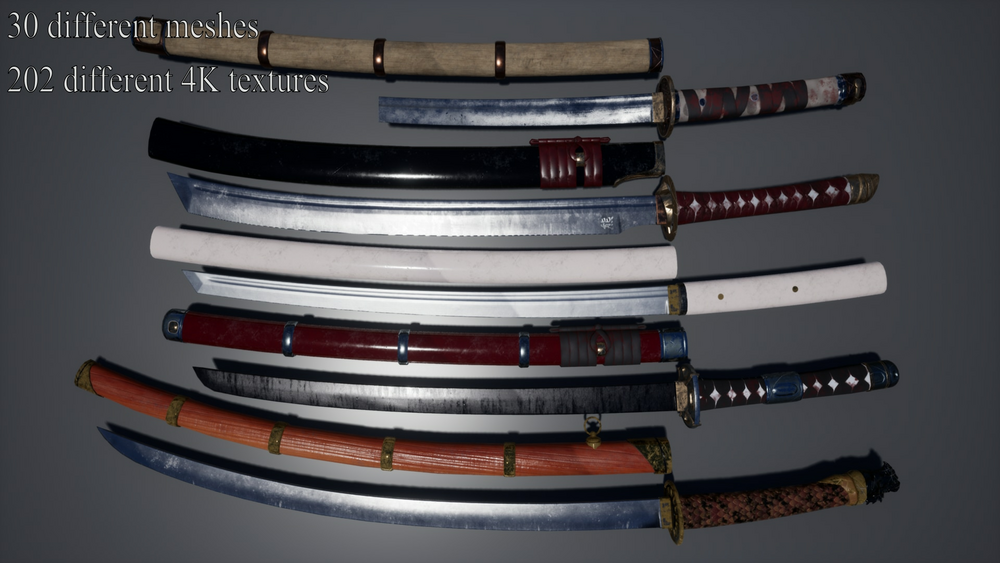 Modular Fantasy Katana Set 