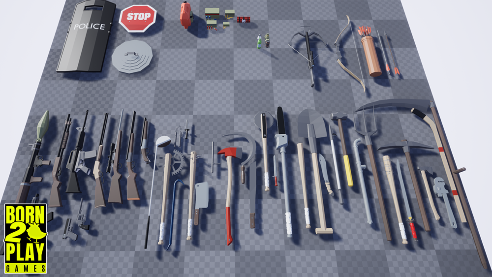 Survival Lowpoly Weapons 