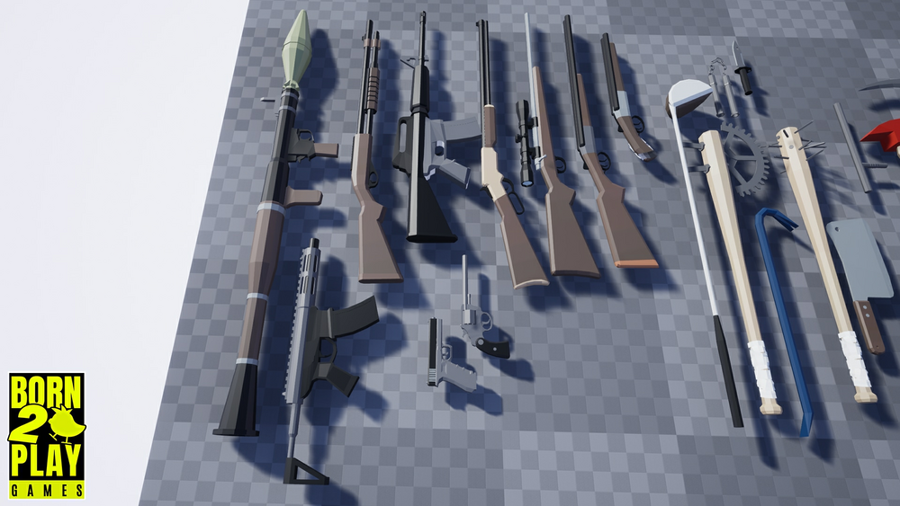 Survival Lowpoly Weapons 