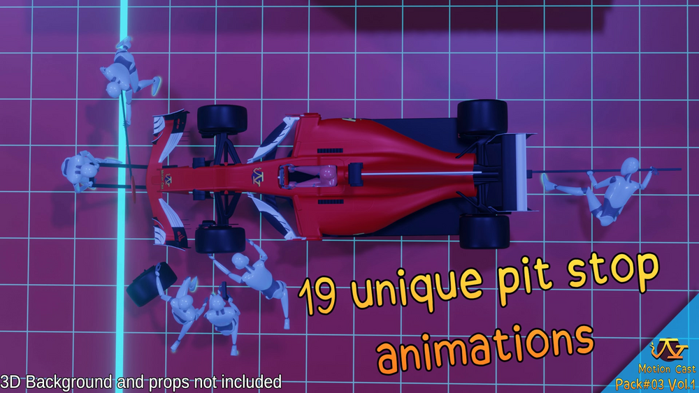 Racing Team animations (Motion Cast#03 Vol.1) 