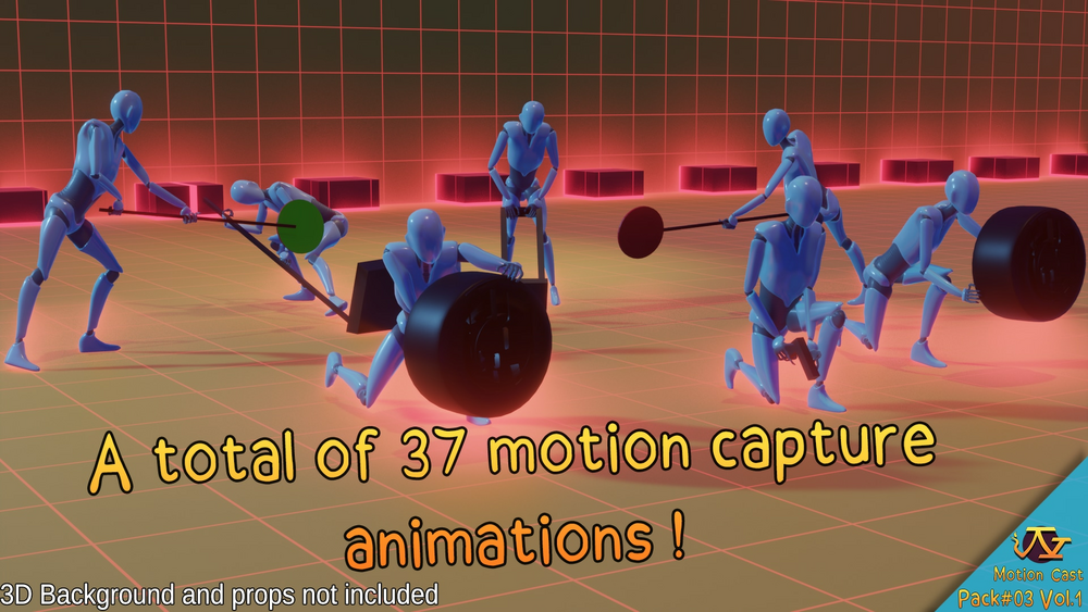 Racing Team animations (Motion Cast#03 Vol.1) 