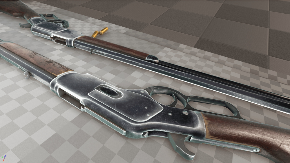 Animated Wild West Rifle 