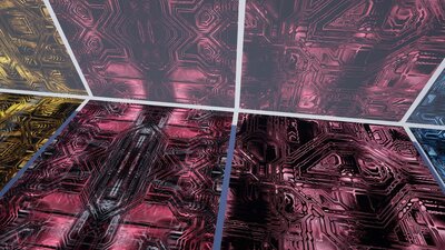 40 Animated Cyberpunk Hologram Materials 