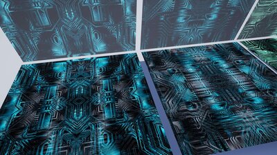 40 Animated Cyberpunk Hologram Materials 