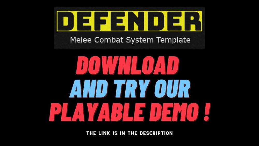 Defender: Melee Combat System Template 