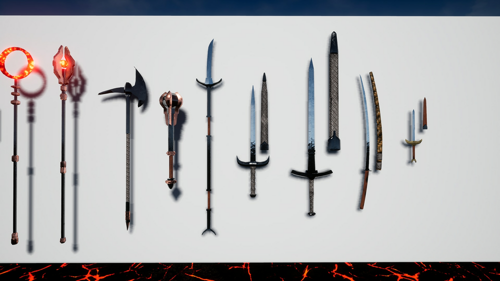 Fire Element Weapon Pack 