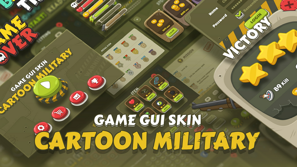 GUI Kit - Cartoon Military 