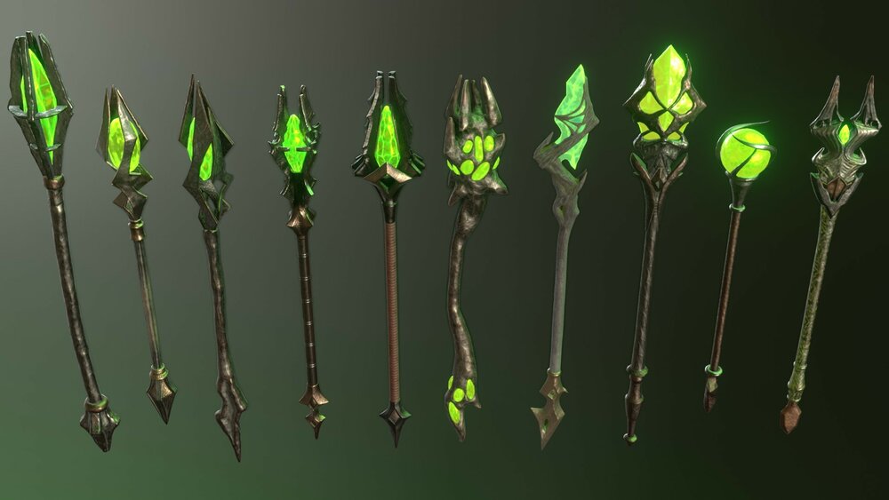 Fantasy staff set02 