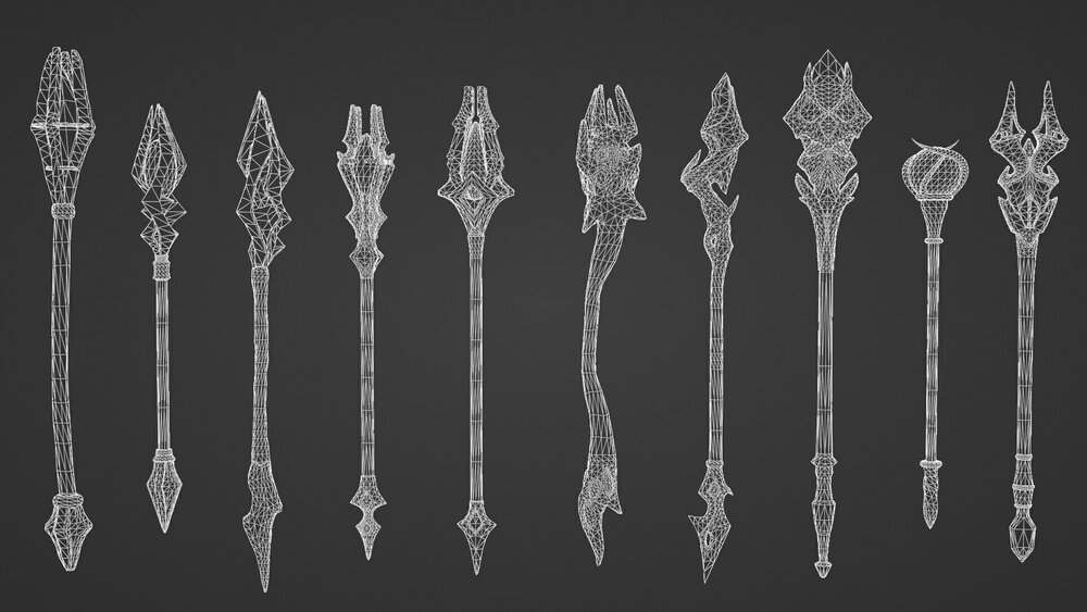 Fantasy staff set02 