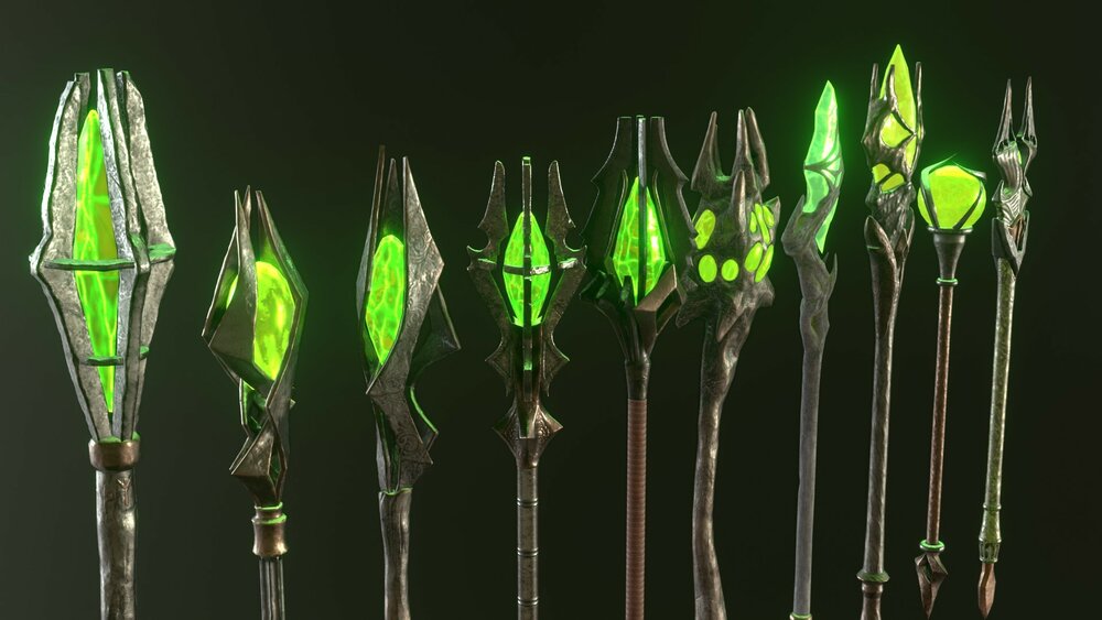 Fantasy staff set02 