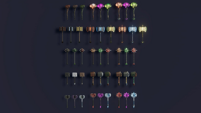 100+ Stylized Weapons Bundle - Fantasy RPG 