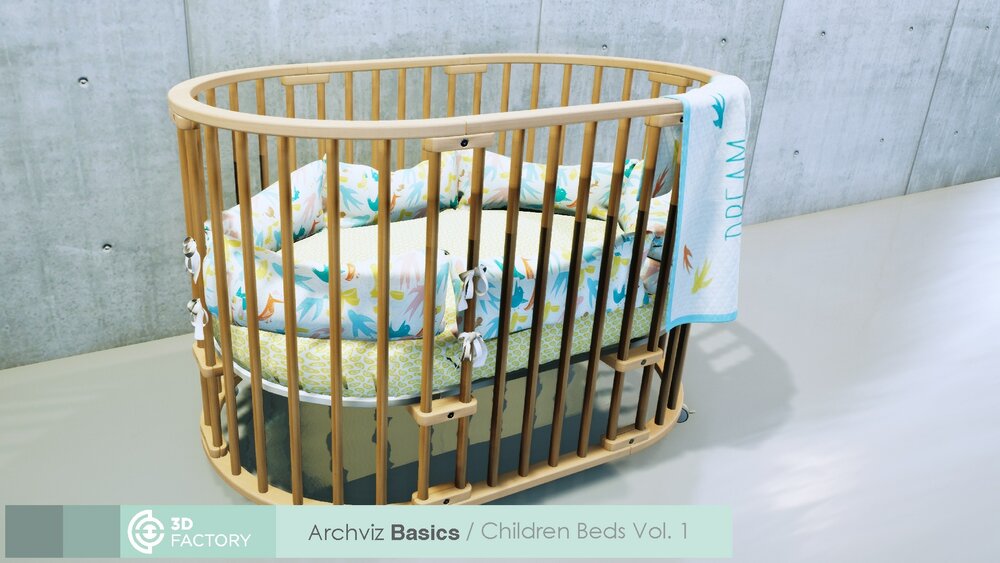 ArchViz Basics - Childrens Beds  Pack 