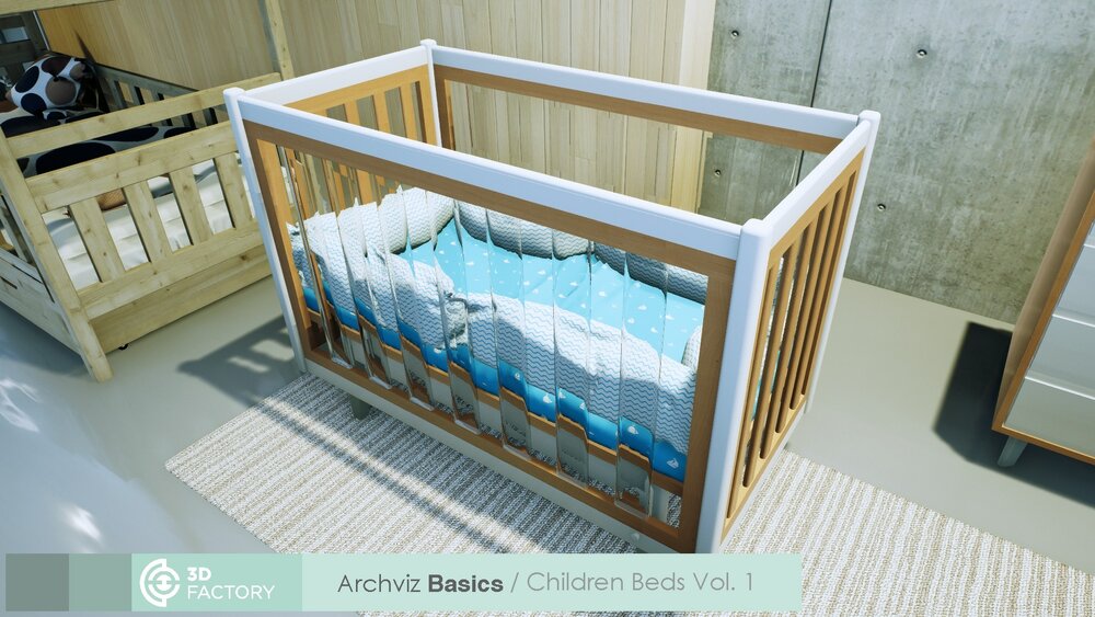 ArchViz Basics - Childrens Beds  Pack 