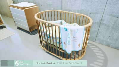 ArchViz Basics - Childrens Beds  Pack 